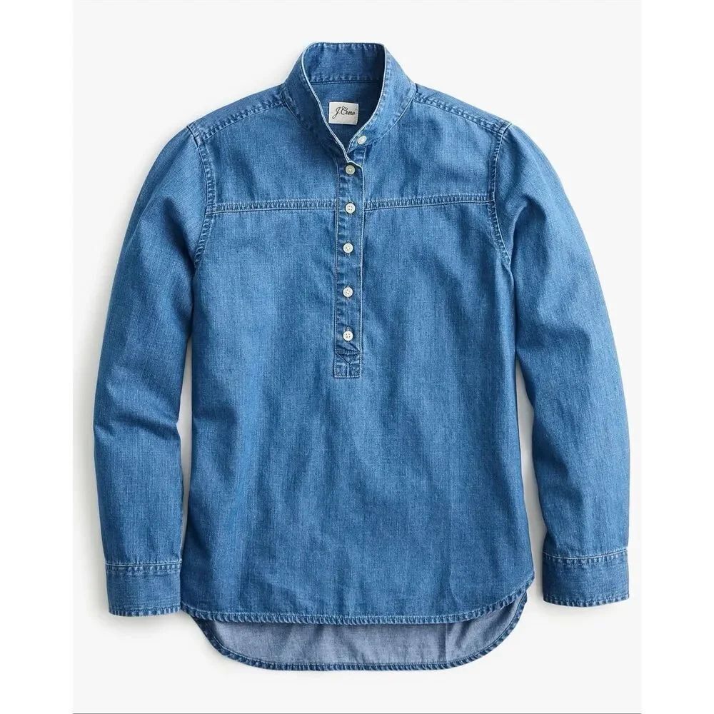 J. Crew Popover Chambray | Blue in 10